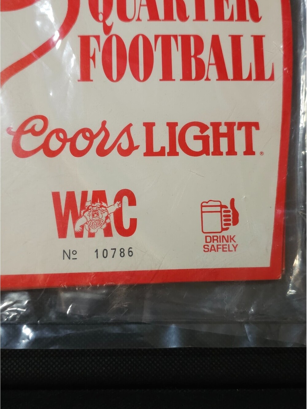 (6pc) New VTG Fresno State Football Coors Light Hand Advertisement WAC - SEALED - Picture 3 of 9